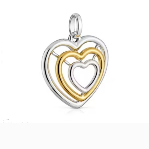 TOUS Bickie Triple Heart Pendant - Picture 2 of 6